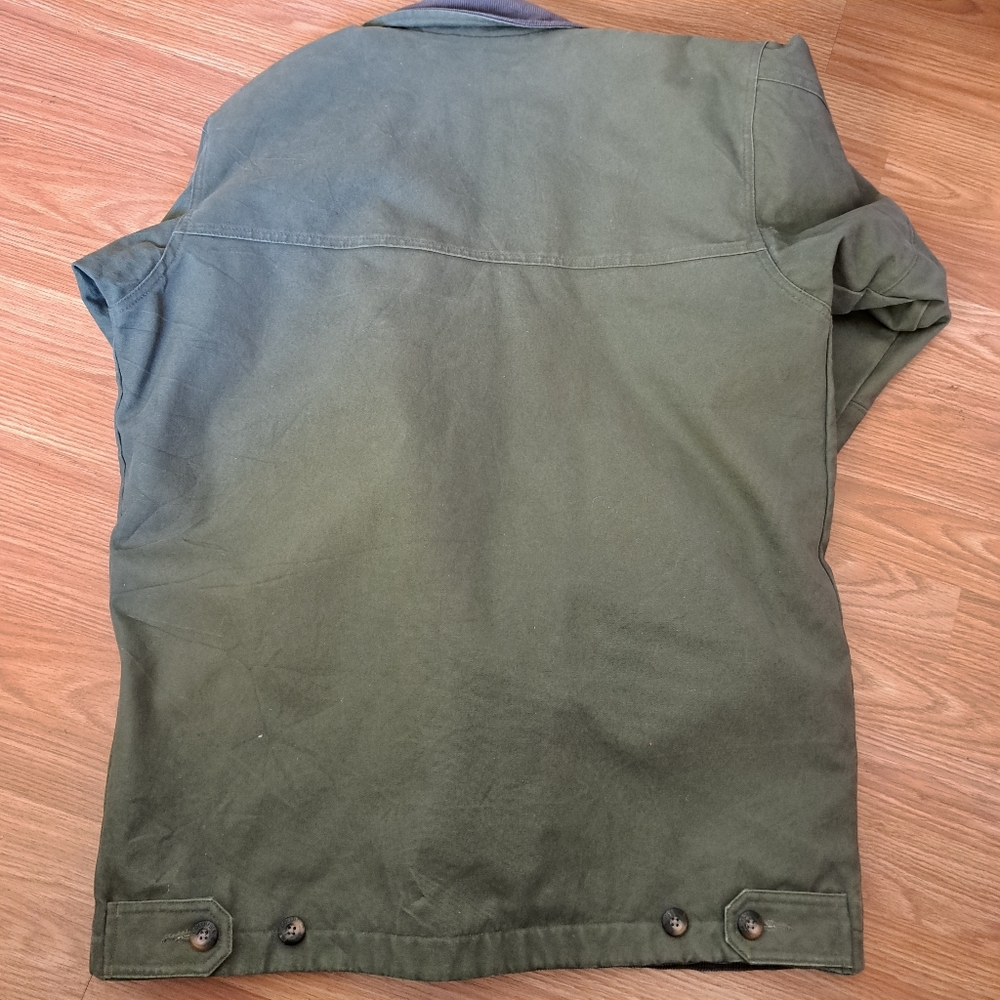 COLUMBIA Vintage Canvas Corduroy Collar Double Layered 2 Seasons Jacket Size S - Picture 2 of 12